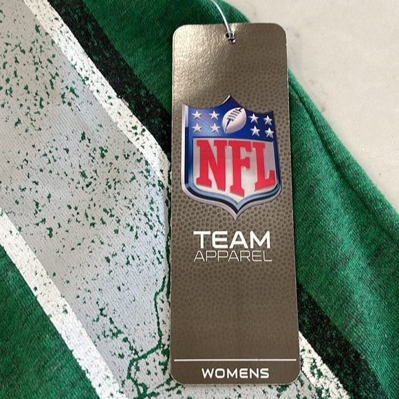 NY Jets NFL Vintage Graphic Apparel Oversized 3/4 Sleeve Distressed T- XS - Picture 6 of 7